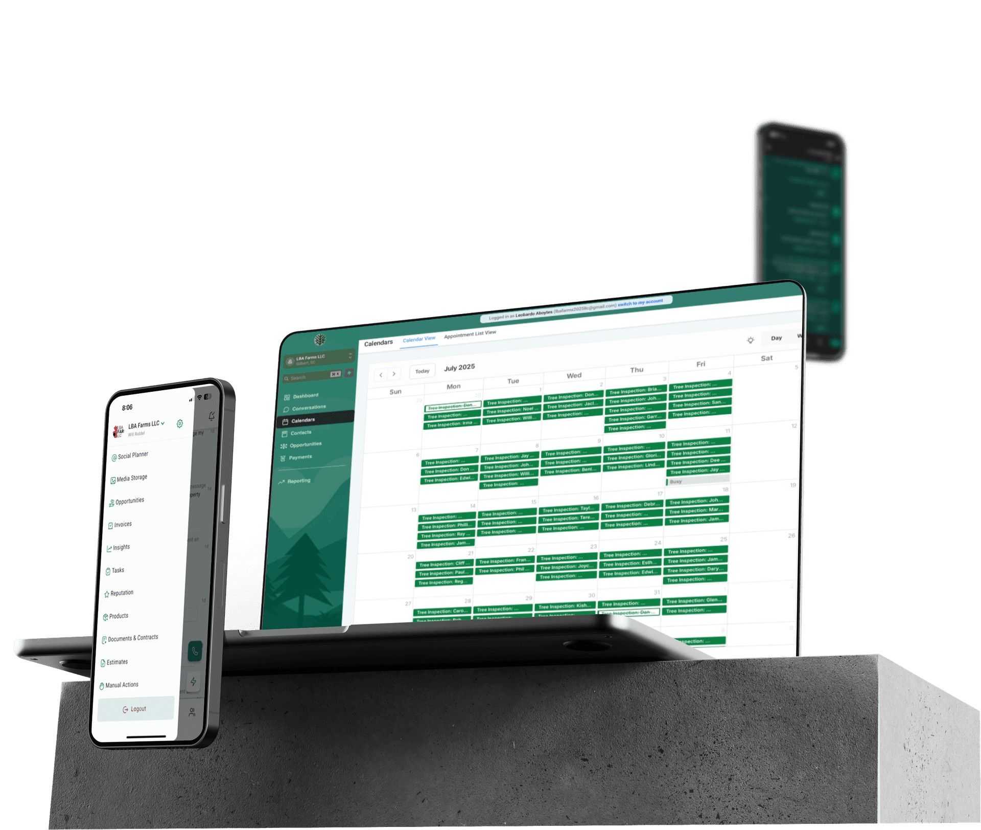 Top Limb Media CRM Platform - Comprehensive tree service management across all devices